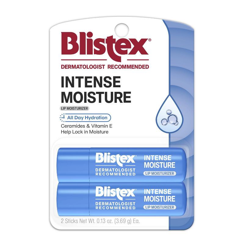 slide 1 of 7, Blistex Intense Moisture Lip Balms - 0.26oz/2pk, 0.26 oz, 2 ct