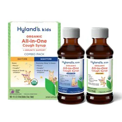 Hyland's Naturals Kids' Organic Day & Night All-in-One Cough Relief Liquid - Grape - 8 fl oz