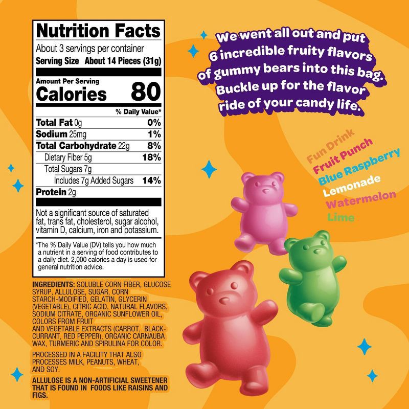 slide 3 of 4, JOYRIDE Gummy Bears Candy - 3.5oz, 3.5 oz
