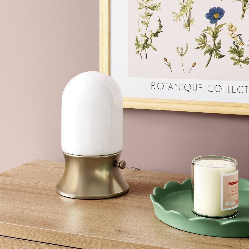 slide 3 of 4, Mini Lamp Lantern Style Brass - Room Essentials™, 1 ct