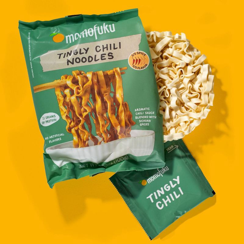 slide 4 of 13, MOMOFUKU Tingly Chili Noodles - 14.12oz/4ct, 14.12 oz, 4 ct