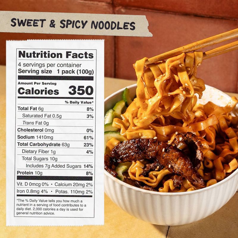 slide 4 of 11, MOMOFUKU Sweet and Spicy Noodles - 14.12oz/4ct, 14.12 oz, 4 ct