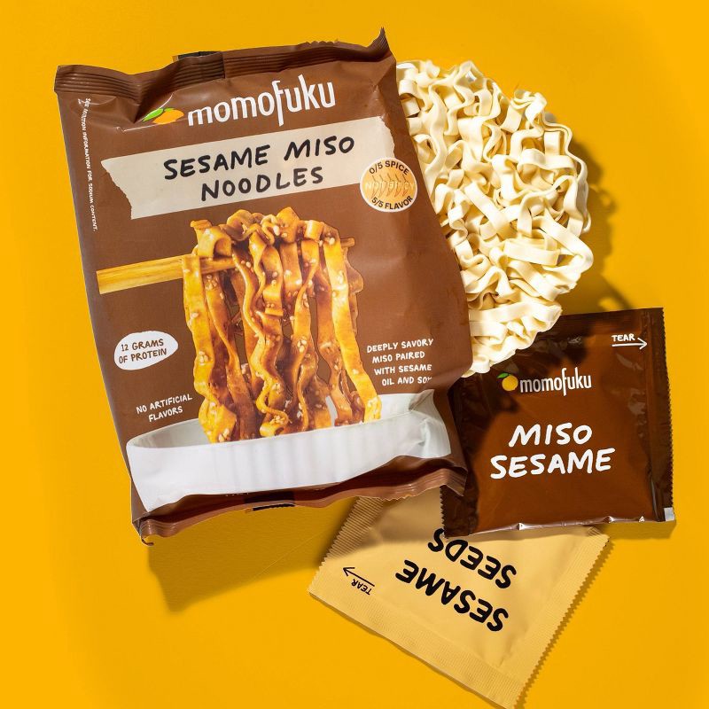 slide 4 of 12, MOMOFUKU Sesame Miso Noodles - 14.5oz/4ct, 14.5 oz, 4 ct