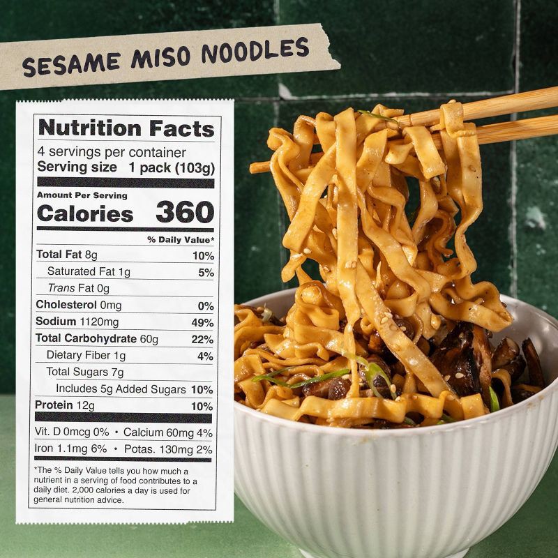 slide 5 of 12, MOMOFUKU Sesame Miso Noodles - 14.5oz/4ct, 14.5 oz, 4 ct