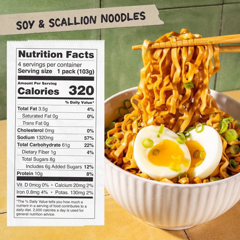 slide 5 of 12, MOMOFUKU Soy and Scallion Noodles - 14.2oz/4ct, 14.2 oz, 4 ct