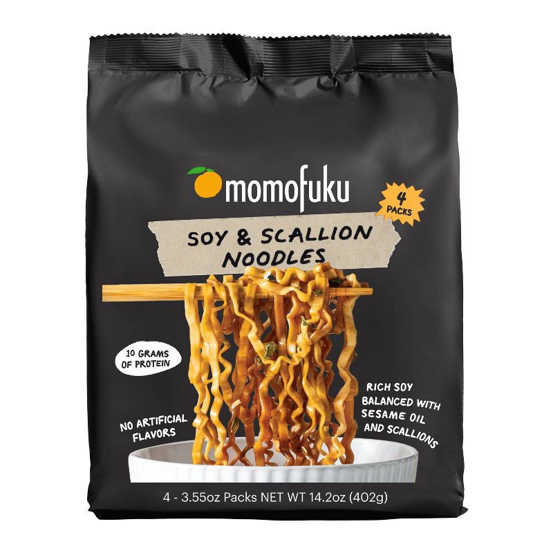 slide 1 of 12, MOMOFUKU Soy and Scallion Noodles - 14.2oz/4ct, 14.2 oz, 4 ct