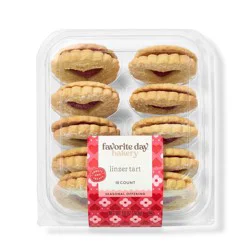 Valentine's Heart Shaped Linzer Tarts - 10oz - Favorite Day™