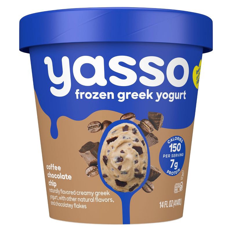 slide 2 of 7, Yasso Coffee Chocolate Chip Frozen Greek Yogurt - 14 fl oz, 14 fl oz