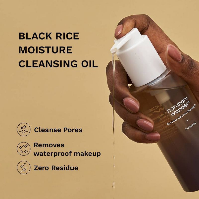 slide 3 of 8, haruharu wonder Black Rice Moisture Cleansing Oil - 5.1 fl oz, 5.1 fl oz