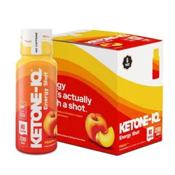 Ketone-IQ Classic Peach Non Caffeine Energy Drinks - 6pk/2 fl oz