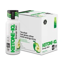 Ketone-IQ Green Apple Caffeine Energy Drinks - 6pk/2 fl oz