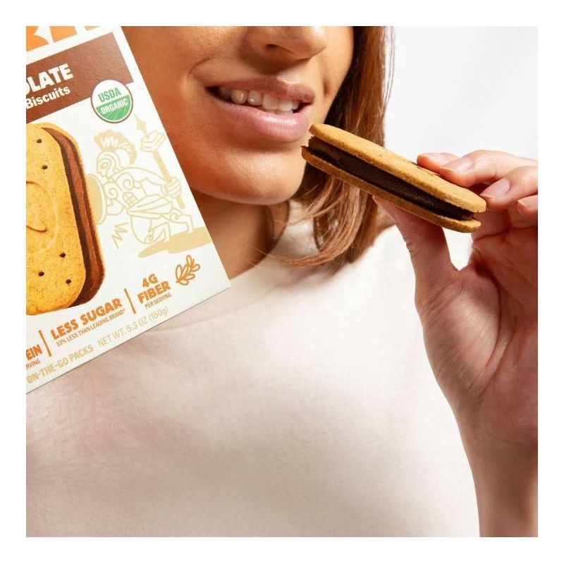 slide 8 of 10, Olyra Dark Chocolate Crème Breakfast Biscuits - 5.3oz/4ct, 4 ct; 5.3 oz