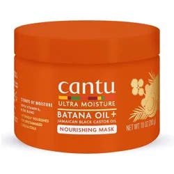Cantu Ultra Moisture Nourishing Mask with Batana Oil + Jamaican Black Castor Oil - 10oz: Deep Hydration, Coily & Curly Hair, Hair Treatment