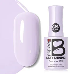 Beetles Stay Shining Collection Salon-Quality Gel Nail Polish - Lavender Milk - 0.51 fl oz