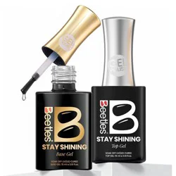 Beetles Stay Shining Collection Salon-Quality Crystal Shield Top Coat and Base Coat Set - 2pc