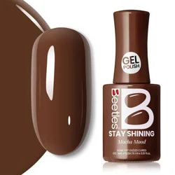 Beetles Stay Shining Collection Salon-Quality Gel Nail Polish - Mocha Mood - 0.51 fl oz: Nail Care, Nails & Toenails, High Shine