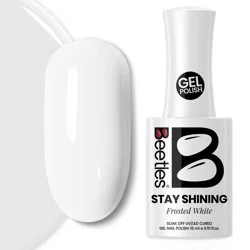 Beetles Stay Shining Collection Salon-Quality Gel Nail Polish - Frosted White - 0.51 fl oz