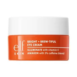 e.l.f. SKIN Bright + Brew-tiful Eye Cream - 0.52oz: Paraben-Free, Sulfate-Free, Contains Vitamin C, Vegan