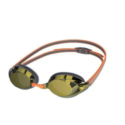 Speedo Record Breaker Adult Swim Goggle - Gray Lead/Smoke/Gold Mirror