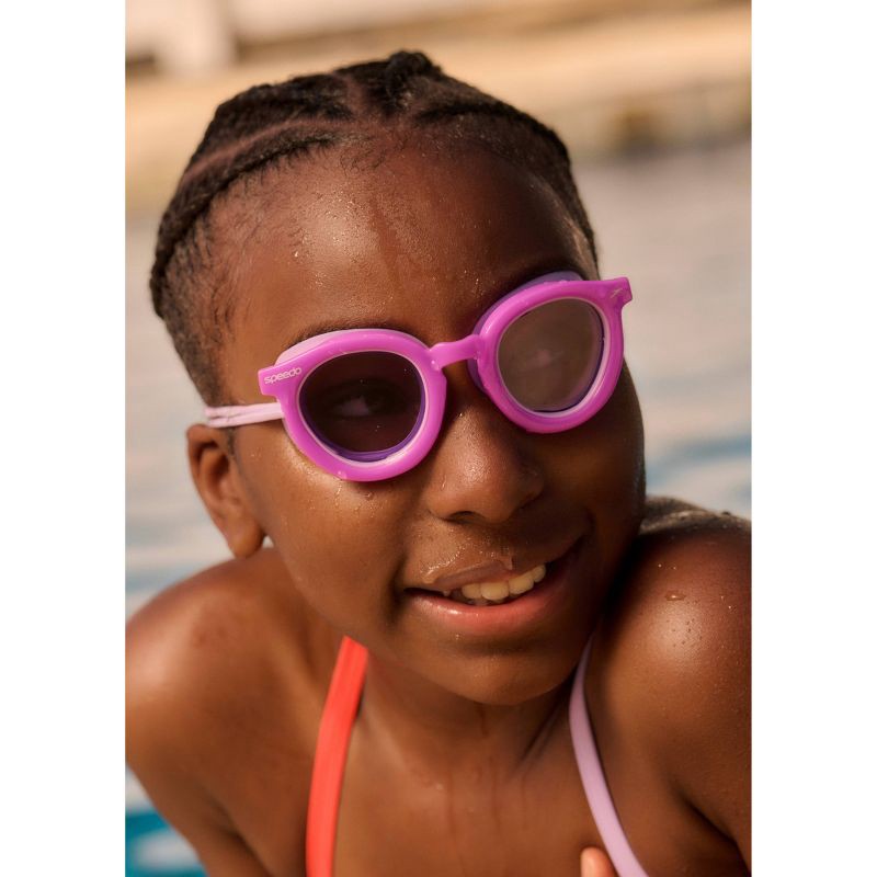 slide 5 of 5, Speedo Junior Sunny Vibes Keith Goggle - Neon Jelly / Lavender, 1 ct