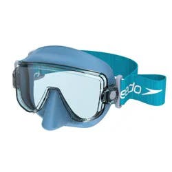 Speedo Adult Dive Travel Mask - Blue: Anti-Fog Lens, Ages 14+