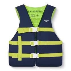 Speedo Junior Kids' Life Jacket Vest - Navy/Lime Green