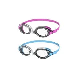 Speedo Kids' Splasher 2pk Swim Goggles - Pink/Blue: Anti-Fog Lens, Adjustable Strap, Ages 3-6