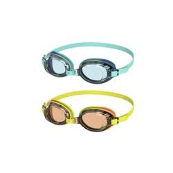 Speedo Kids' Splasher 2pk Swim Goggles - Teal/Orange: Anti-Fog Lens, Adjustable Strap, Ages 3-6