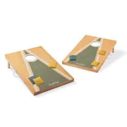 EastPoint 2' x 3' Solid Wood Game Set with 2 Regulation-Style Boards and 8 Premium Canvas Bean Bags for Backyard & Tailgate Play