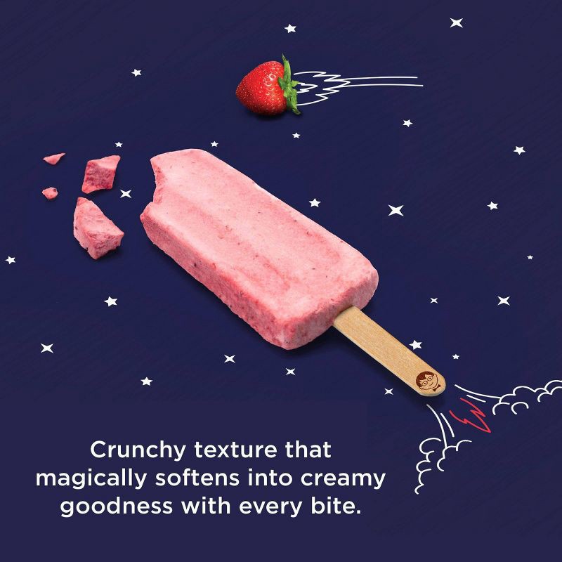 slide 5 of 8, JonnyPops Freeze Dried Strawberry Cream Mini Pops - 50g/5ct, 50 gram, 5 ct