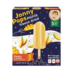 JonnyPops Freeze Dried Mango Cream Mini Pops - 50g/5ct