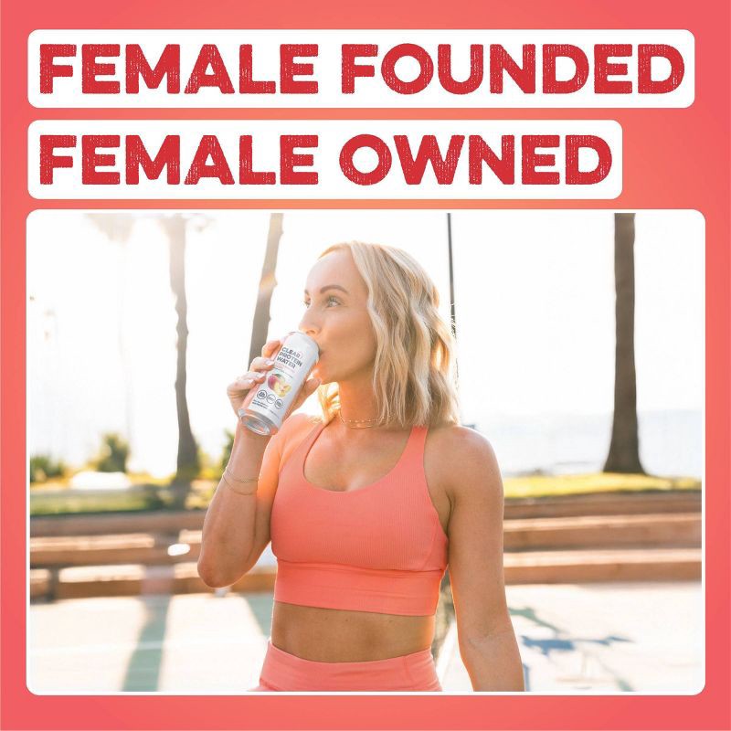 slide 6 of 7, Clean Simple Eats Clear Protein Water Peach Mango Creme - 4pk/16 fl oz Cans, 4 ct; 16 fl oz