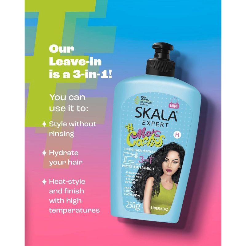 slide 3 of 4, SKALA Cachos 3-in-1 Leave in Hair Cream - 8.81oz, 8.81 oz