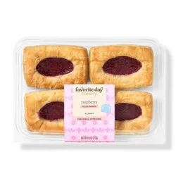 Raspberry Filled Danishes - 9.6oz/4ct - Favorite Day™