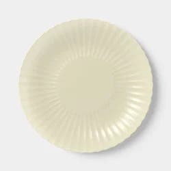 0.78" PolyPro Fluted Transparent Dinner Plate Yellow - Room Essentials™