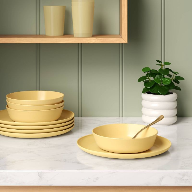 slide 2 of 3, PolyPro Dinner Bowl Opaque - Room Essentials™ Yellow, 1 ct