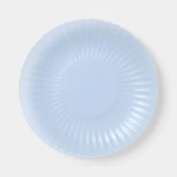 0.78" PolyPro Fluted Transparent Dinner Plate Blue - Room Essentials™