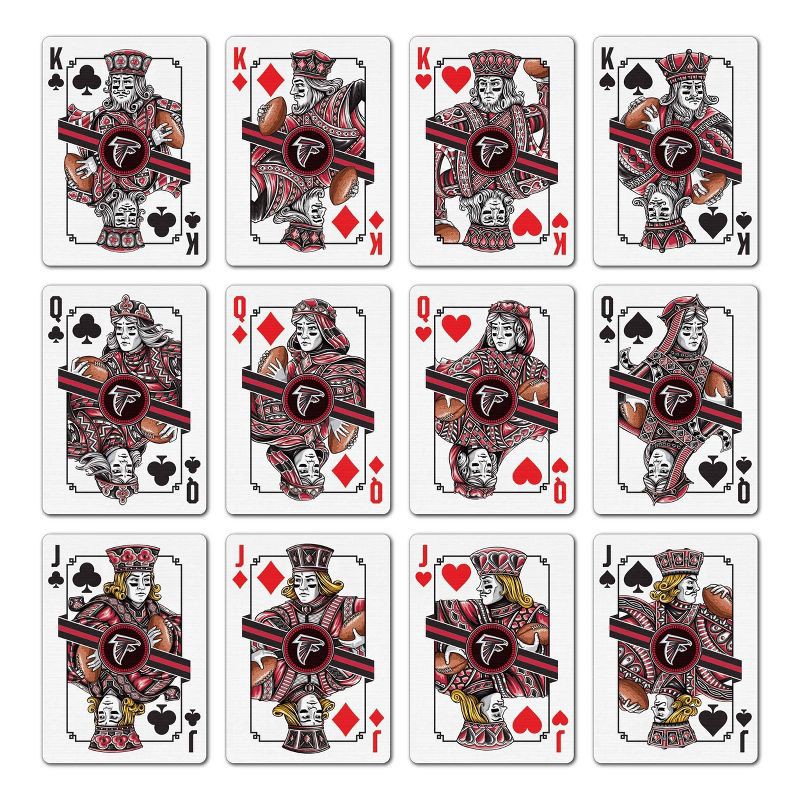 slide 2 of 6, NFL Atlanta Falcons Playing Cards, 1 ct