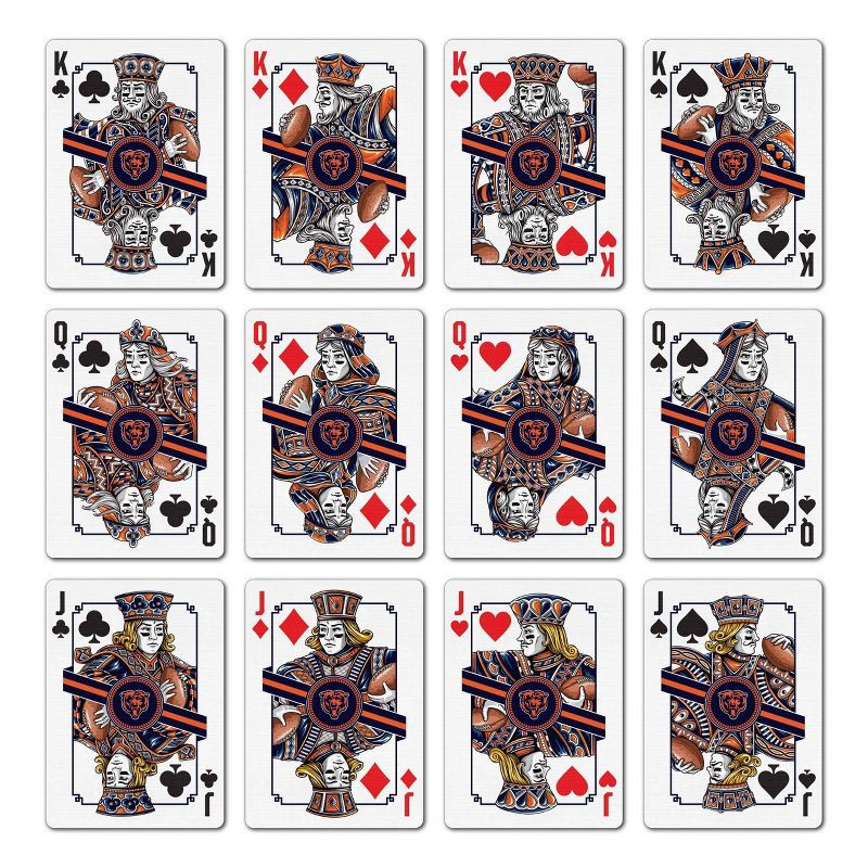 slide 2 of 6, NFL Chicago Bears Playing Cards, 1 ct