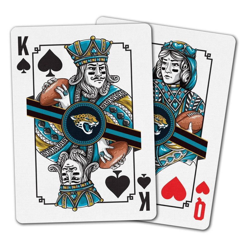 slide 3 of 6, NFL Jacksonville Jaguars Playing Cards, 1 ct