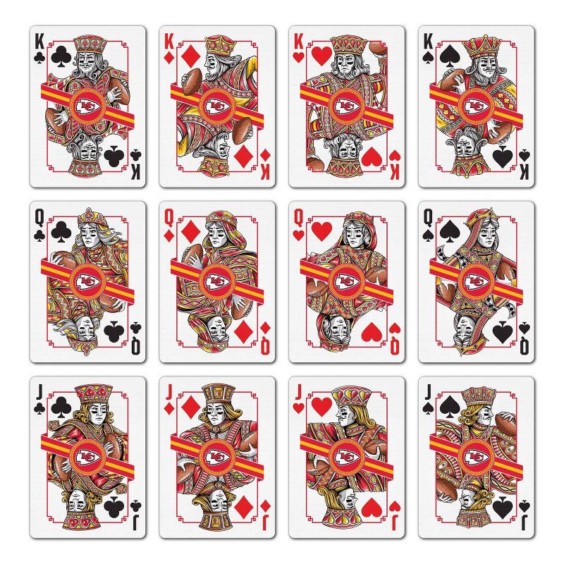 slide 2 of 6, NFL Kansas City Chiefs Playing Cards, 1 ct