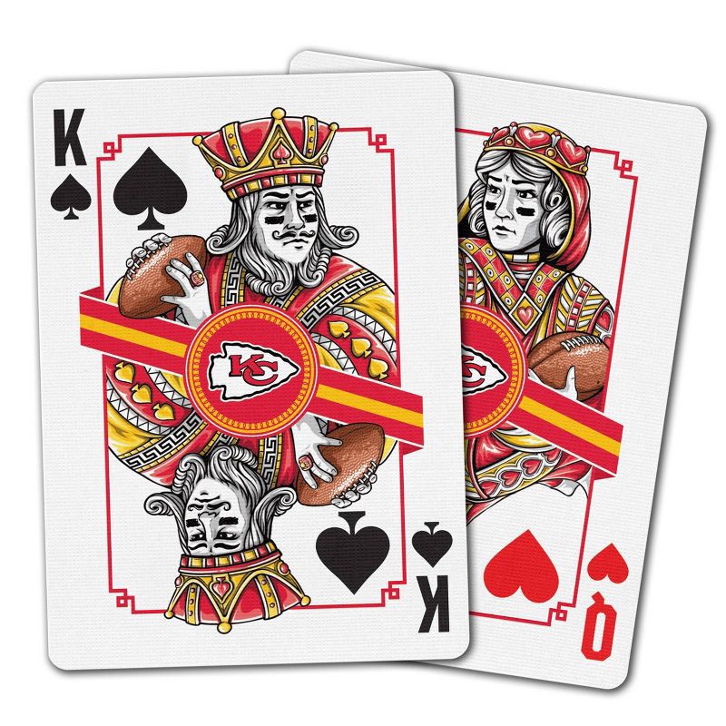 slide 3 of 6, NFL Kansas City Chiefs Playing Cards, 1 ct