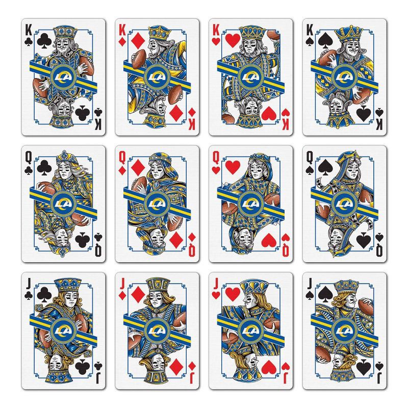 slide 2 of 6, NFL Los Angeles Rams Playing Cards, 1 ct