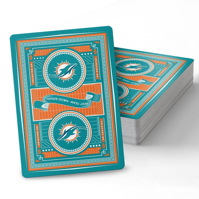 slide 4 of 6, NFL Miami Dolphins Playing Cards, 1 ct
