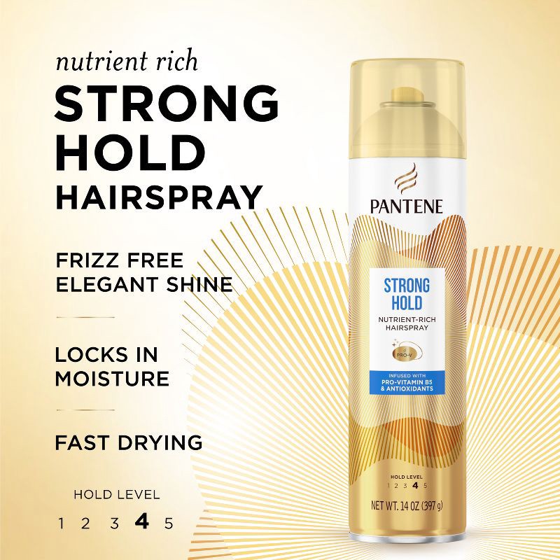 slide 2 of 9, Pantene Strong L4 Aero Spray 14 fl oz, 14 fl oz