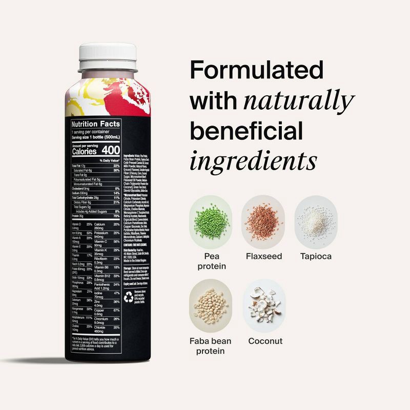 slide 7 of 10, Huel Black Edition Strawberry Banana Ready-to-Drink 35g Protein Meal Replacement - 4pk, 35 gram, 4 ct