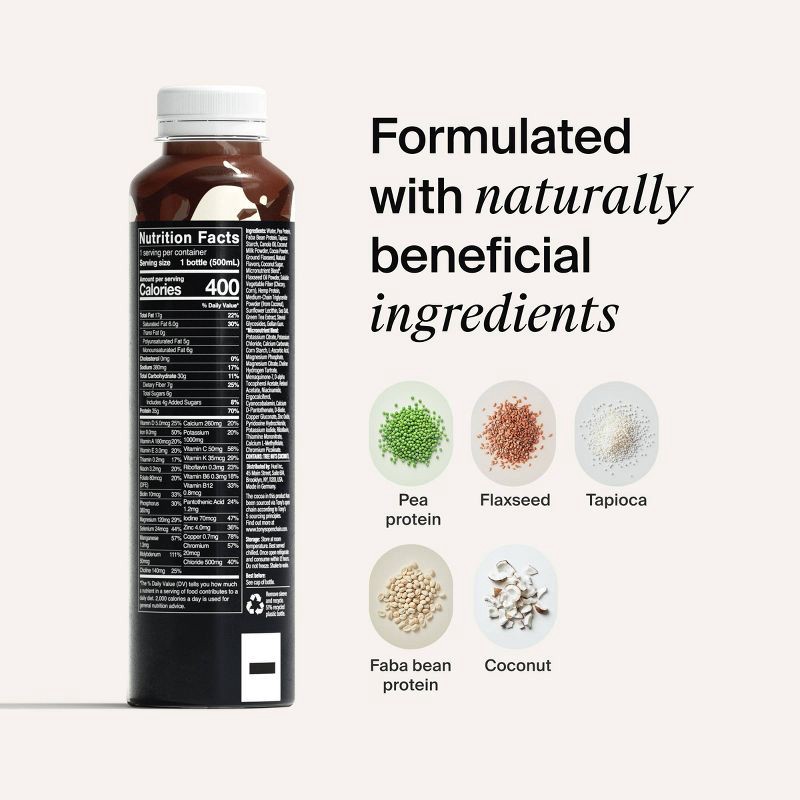 slide 7 of 10, Huel Black Edition Chocolate Ready-to-Drink 35g Protein Meal Replacement - 4pk, 35 gram, 4 ct