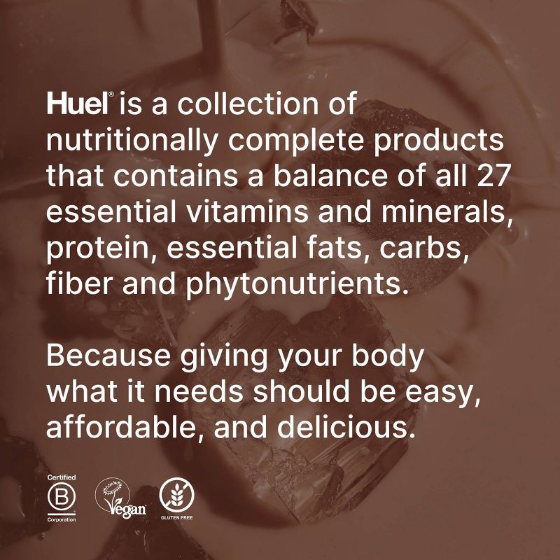 slide 10 of 10, Huel Black Edition Chocolate Ready-to-Drink 35g Protein Meal Replacement - 4pk, 35 gram, 4 ct