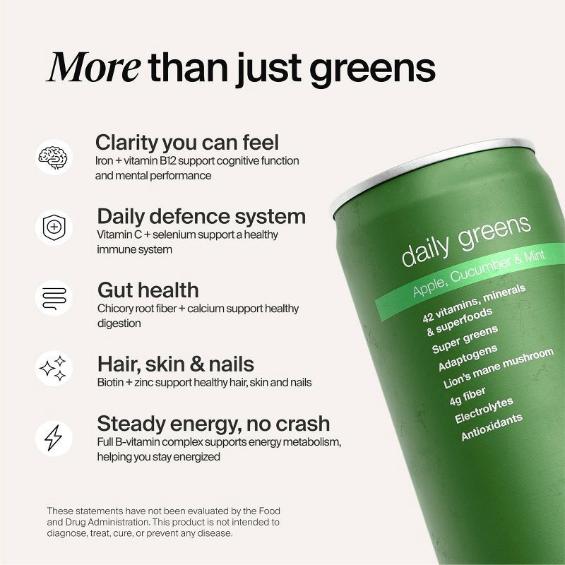 slide 4 of 9, Huel Apple Cucumber Mint Daily Ready-to-Drink Greens and Superfood Supplements - 4pk/12 fl oz, 4 ct; 12 fl oz