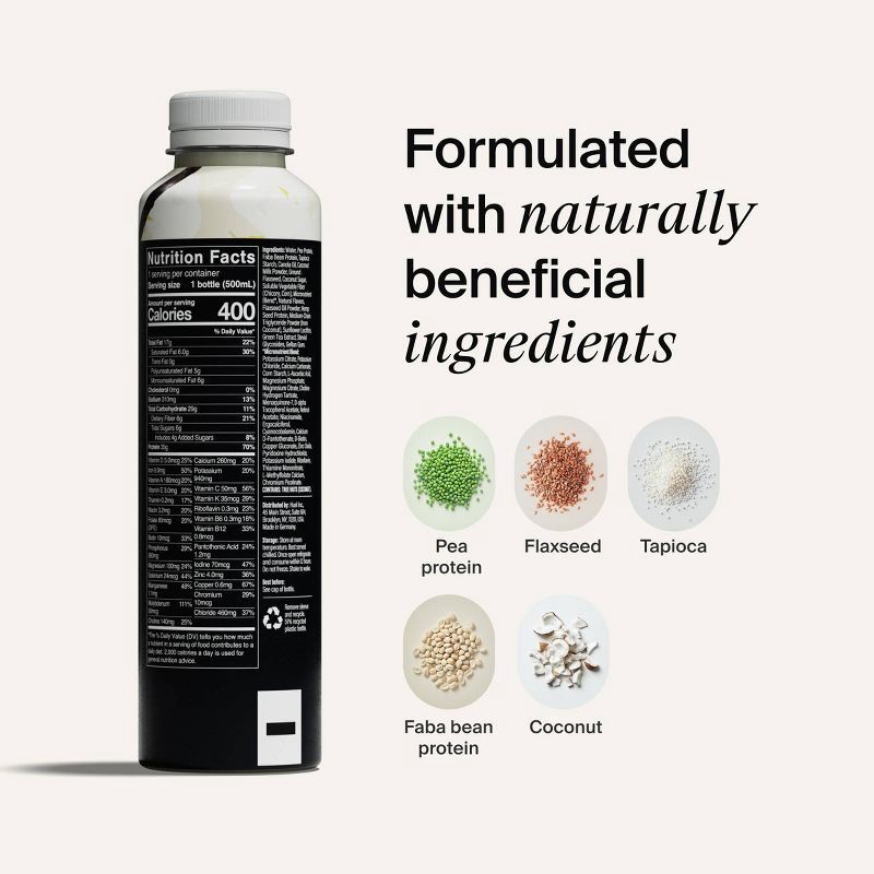 slide 7 of 10, Huel Black Edition Vanilla Ready-to-Drink 35g Protein Meal Replacement - 4pk, 35 gram, 4 ct